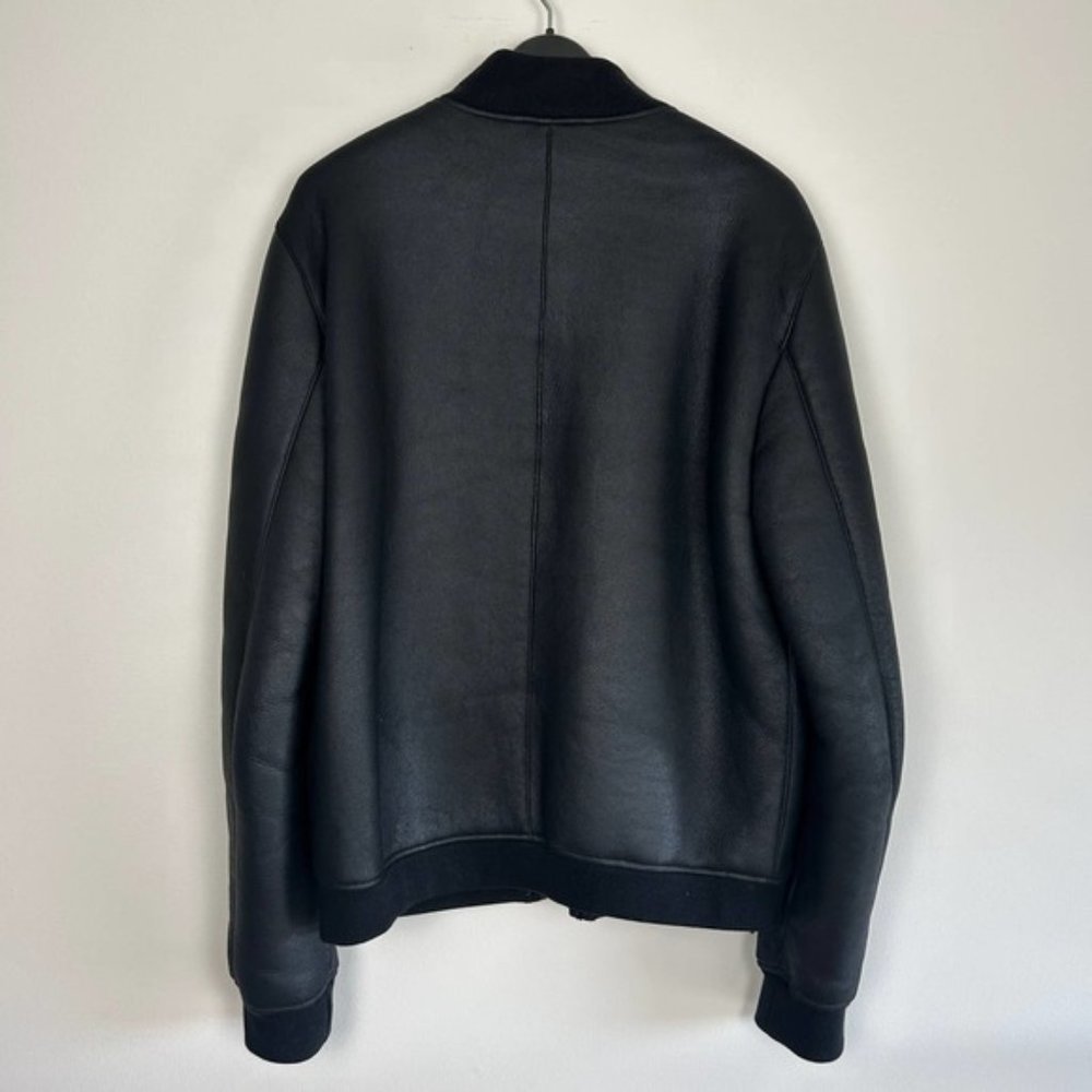 ZAPA Paris Lambswool black bomber jacket - Picture 4 of 7